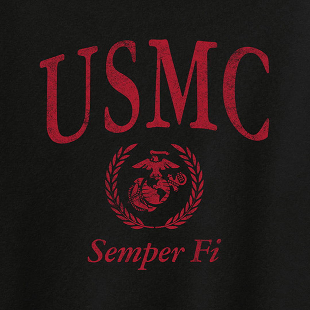 USMC Women's Tiffany Off the Shoulder Sweatshirt (Black)