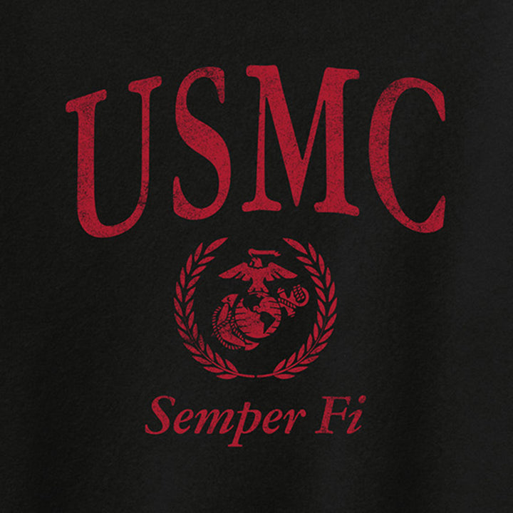 USMC Women's Tiffany Off the Shoulder Sweatshirt (Black)