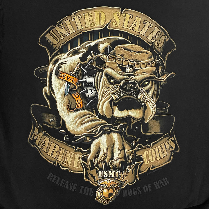 USMC Release The Dogs Of War Hood (Black)