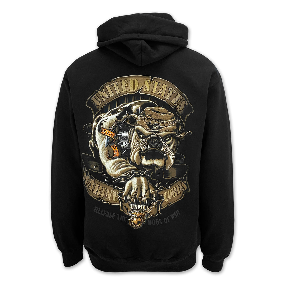USMC Release The Dogs Of War Hood (Black)
