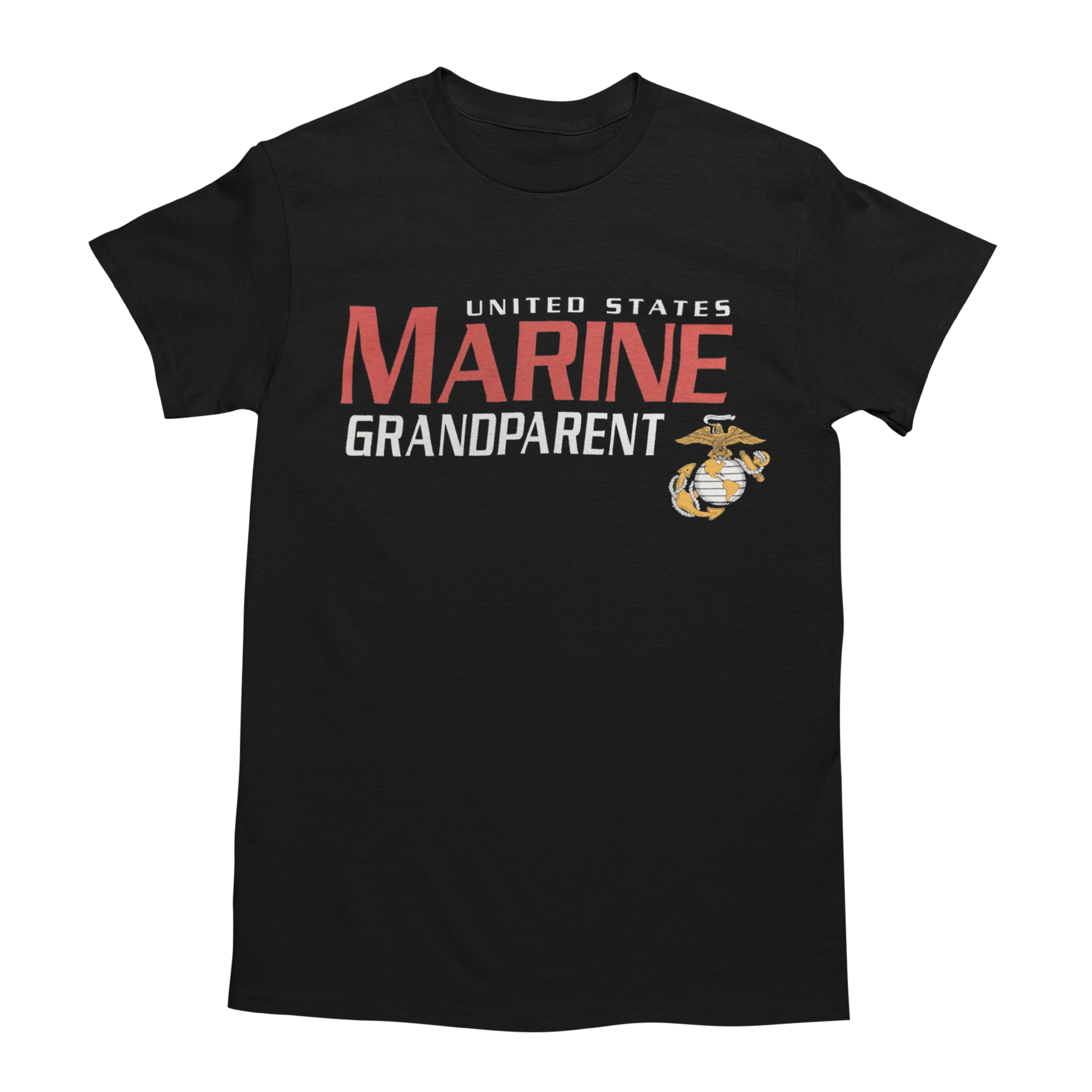 United States Marine Grandparent T-Shirt (Black)