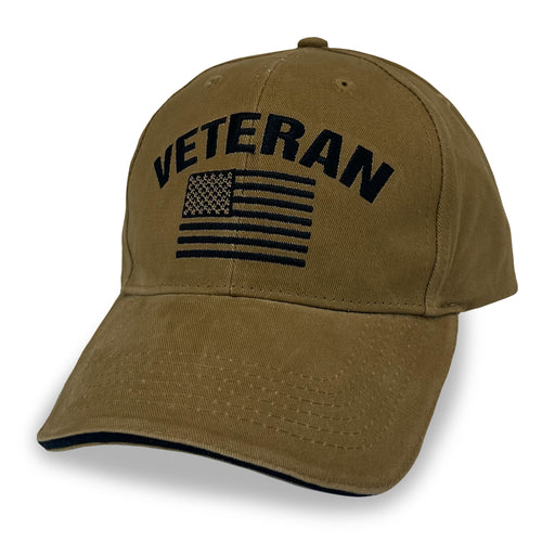 Veteran Flag Hat (Coyote Brown)