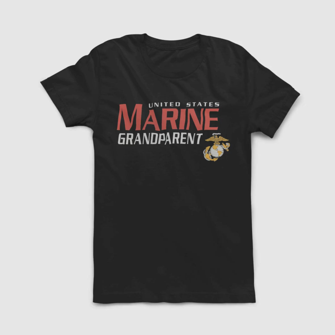 United States Marine Grandparent T-Shirt (Black)
