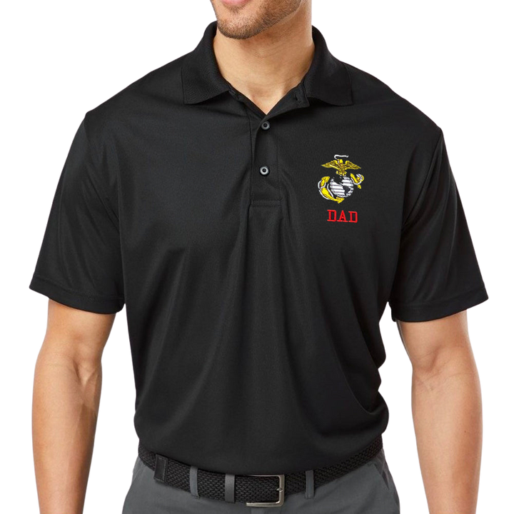 Marines Dad Polo (Black)