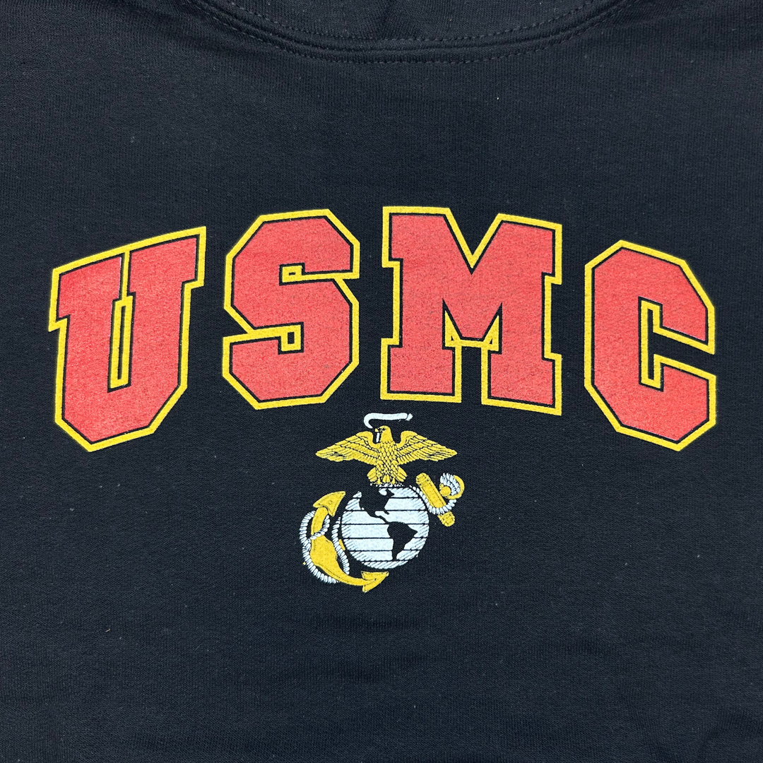 USMC Youth Arch EGA Hood (Black)