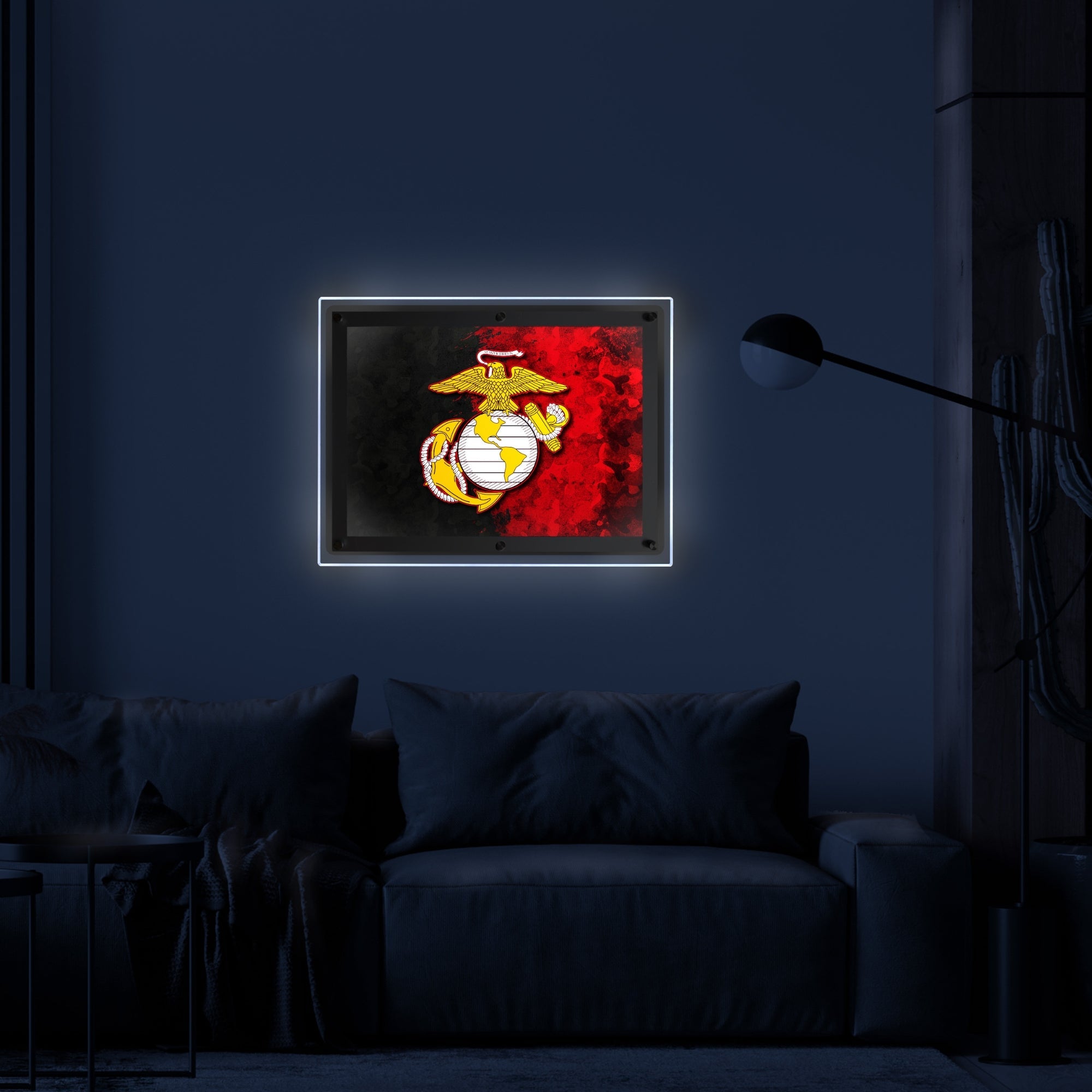 Marines EGA Backlit LED Sign