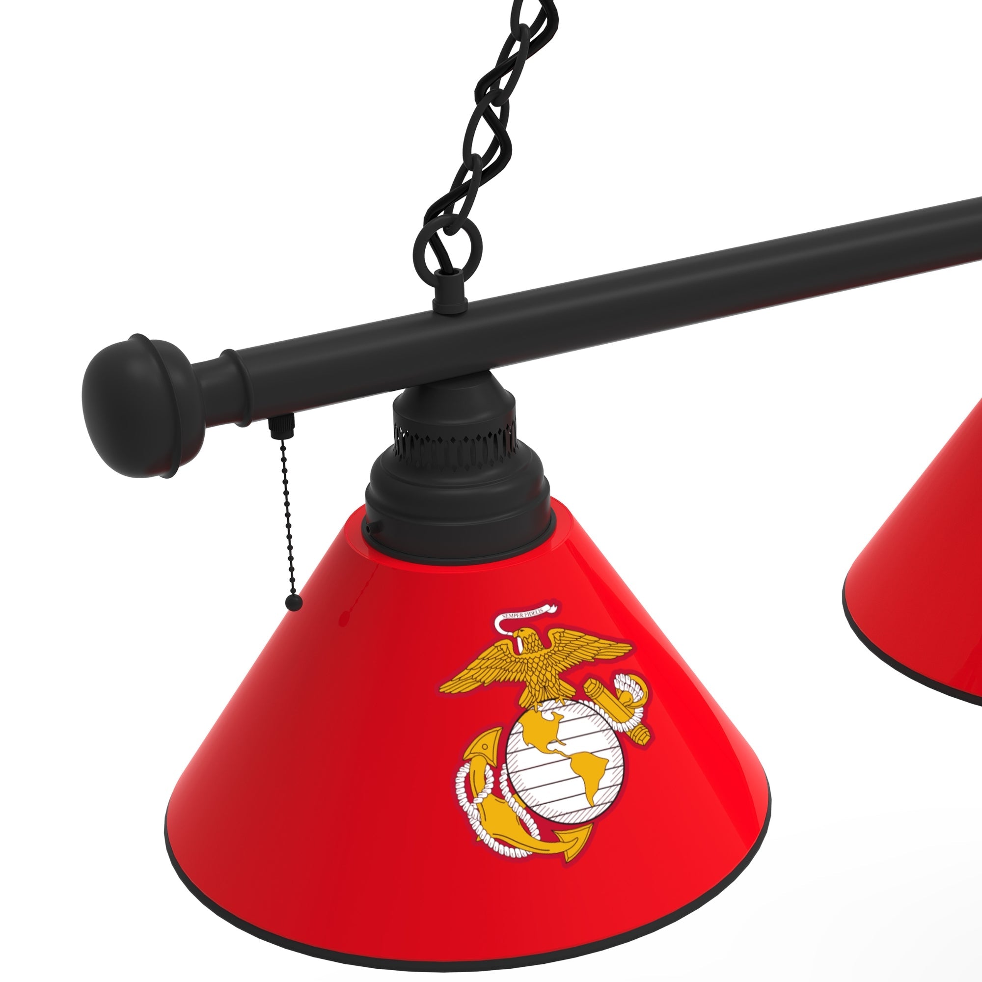 Marines EGA 3 Shade Billiard Light (Red)