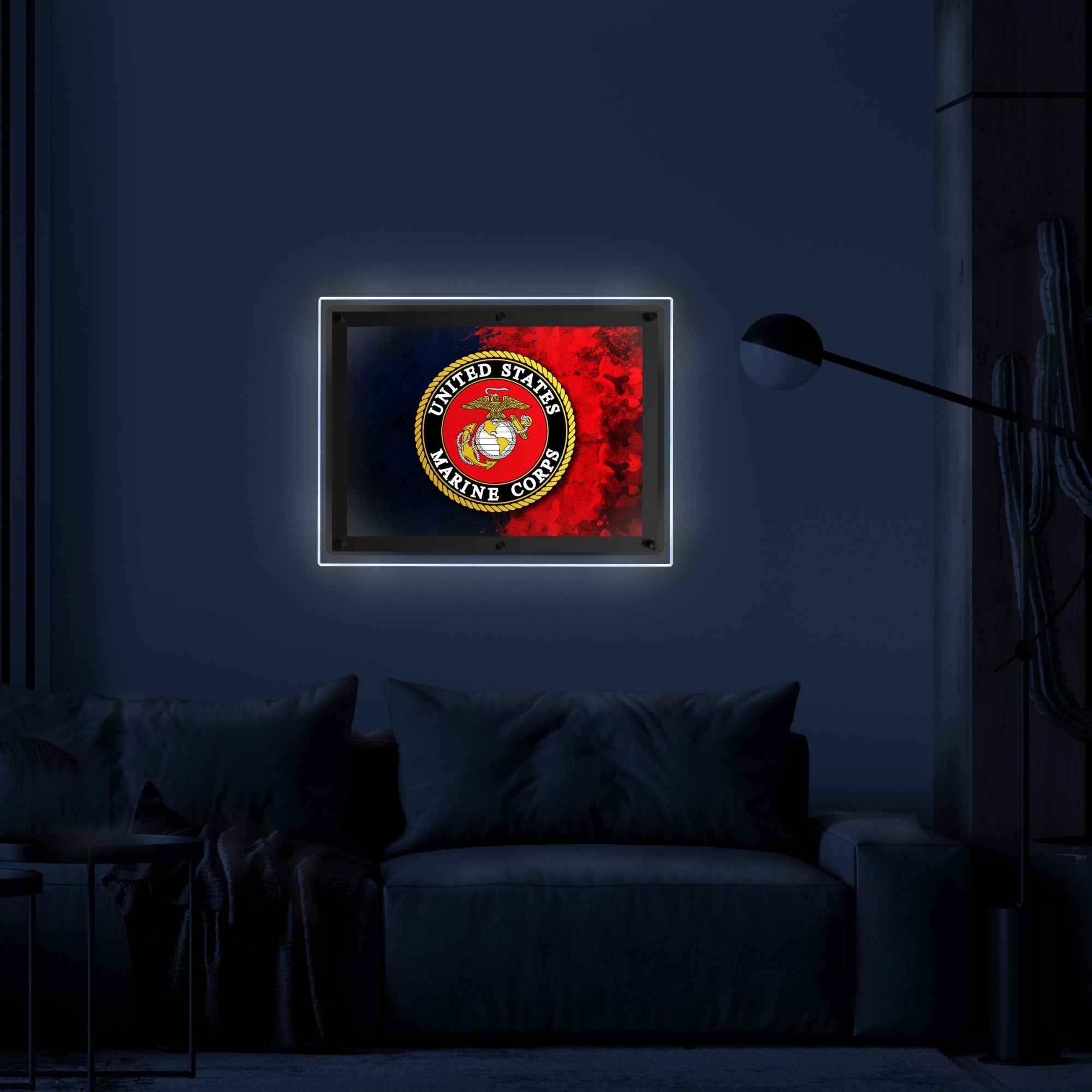 Marines EGA Backlit LED Sign