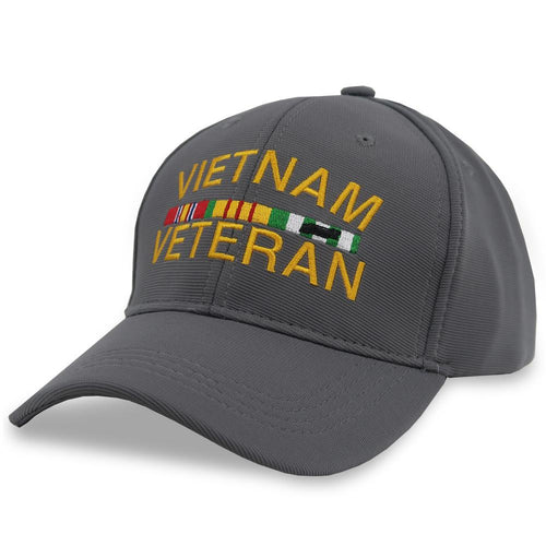 Vietnam Veteran Performance Hat (Grey)