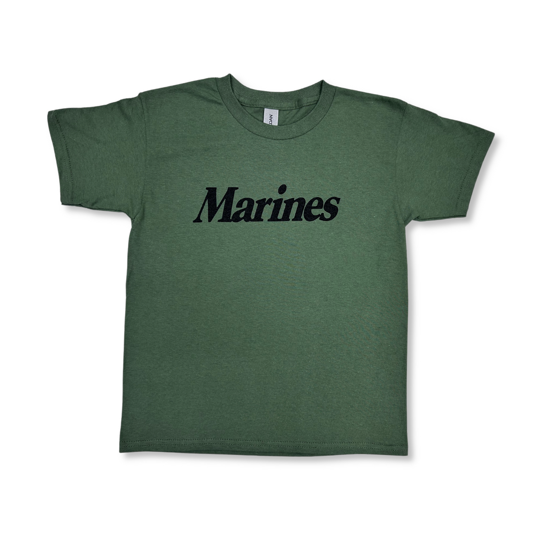 Marines Youth Logo Core T-Shirt (OD Green)