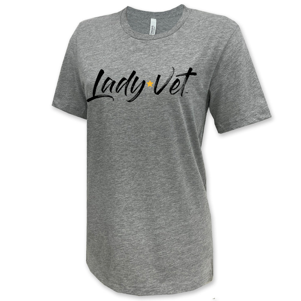 Marines Lady Vet Full Chest Logo T-Shirt (unisex fit)