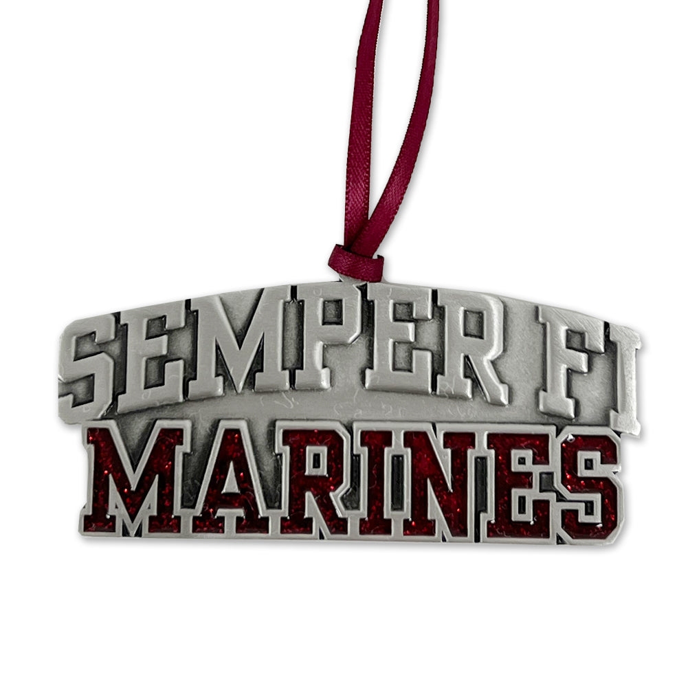 Marine Semper Fi Pewter Ornament