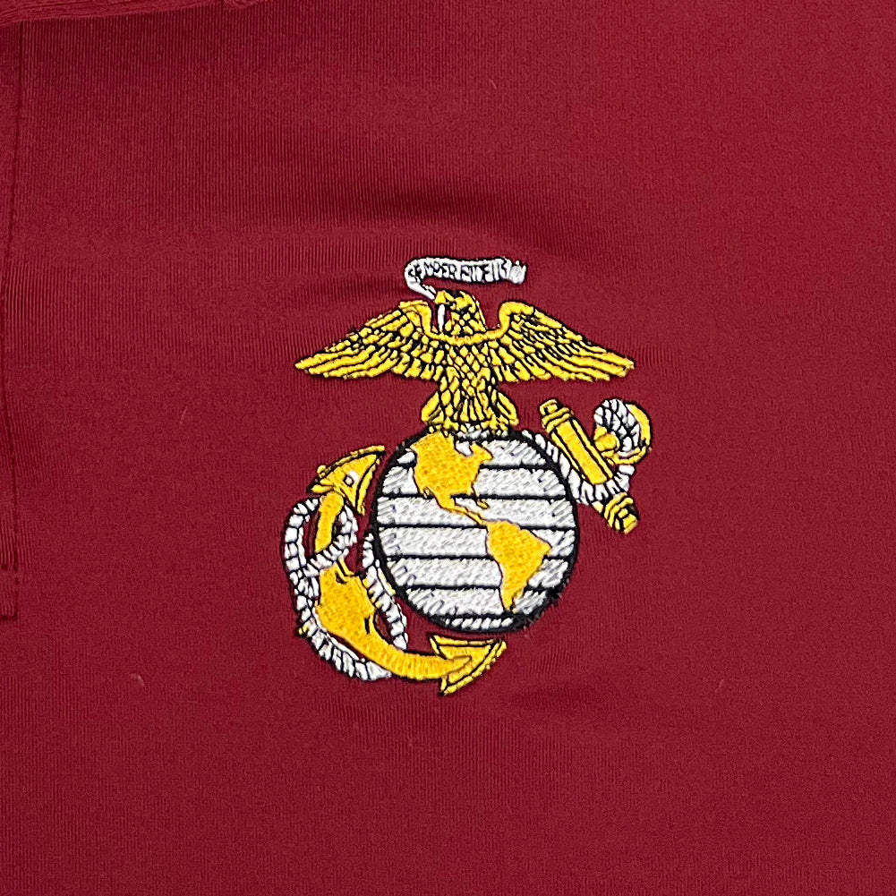 Marines Under Armour EGA Performance Polo (Cardinal)