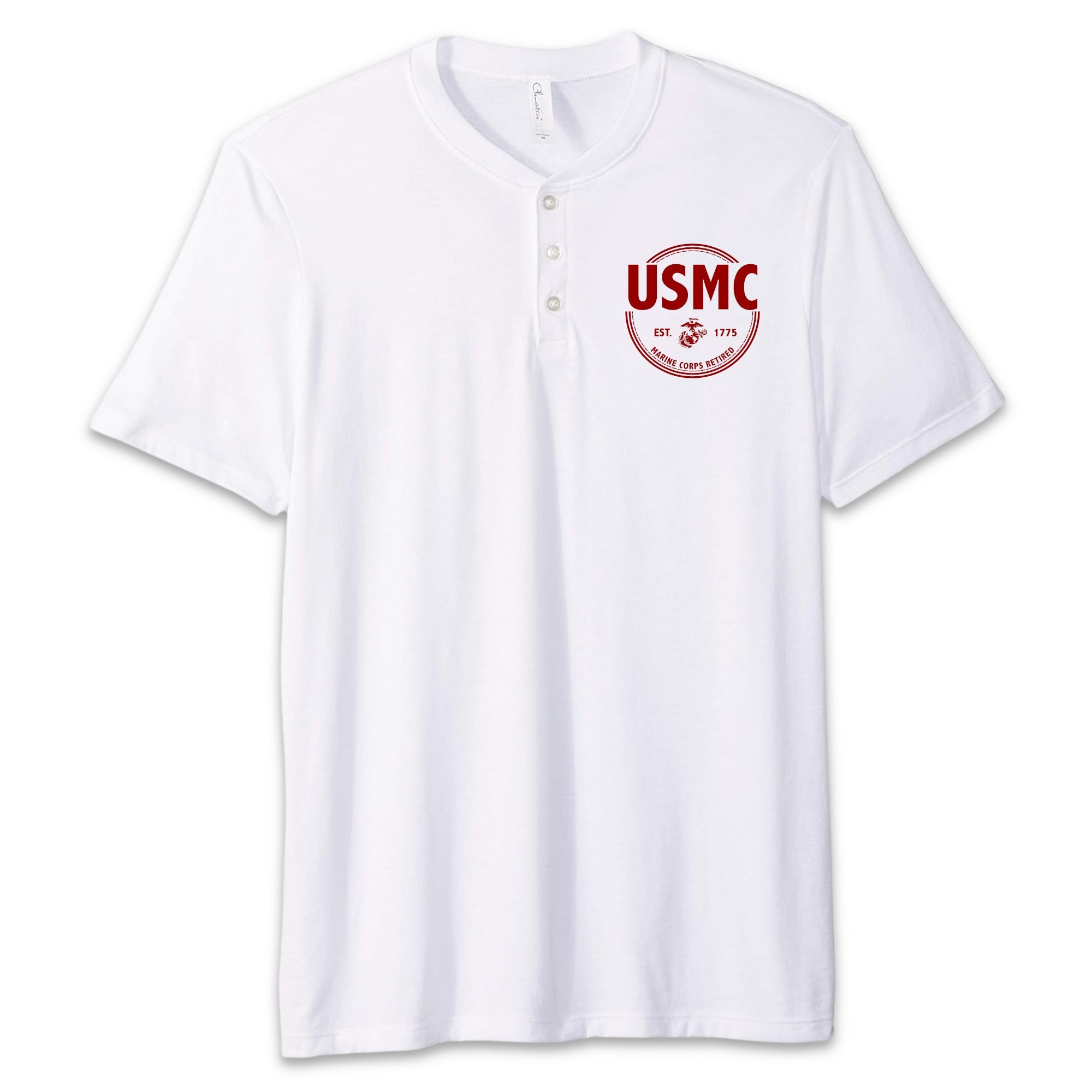 Marines Retired Mens Henley T-Shirt