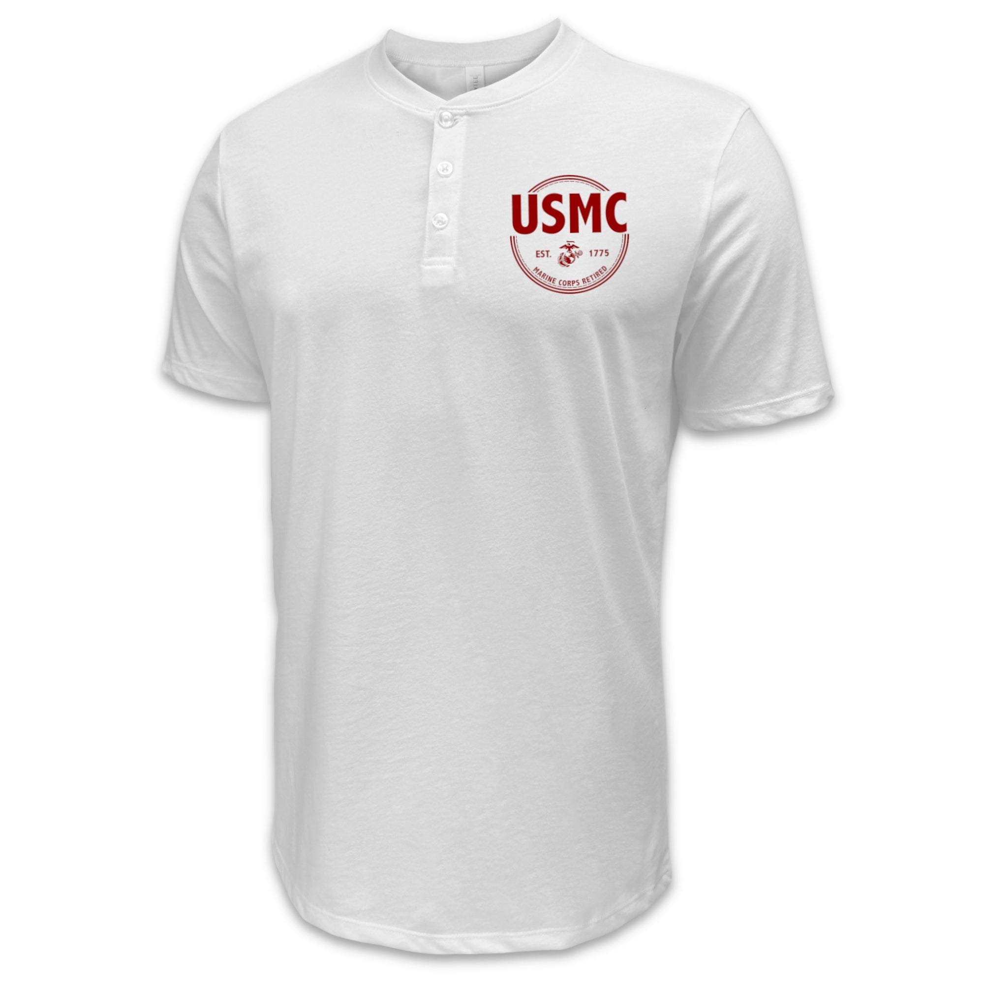 Marines Retired Mens Henley T-Shirt