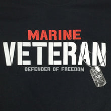 Load image into Gallery viewer, Marine Veteran Defender T-Shirt (Black)