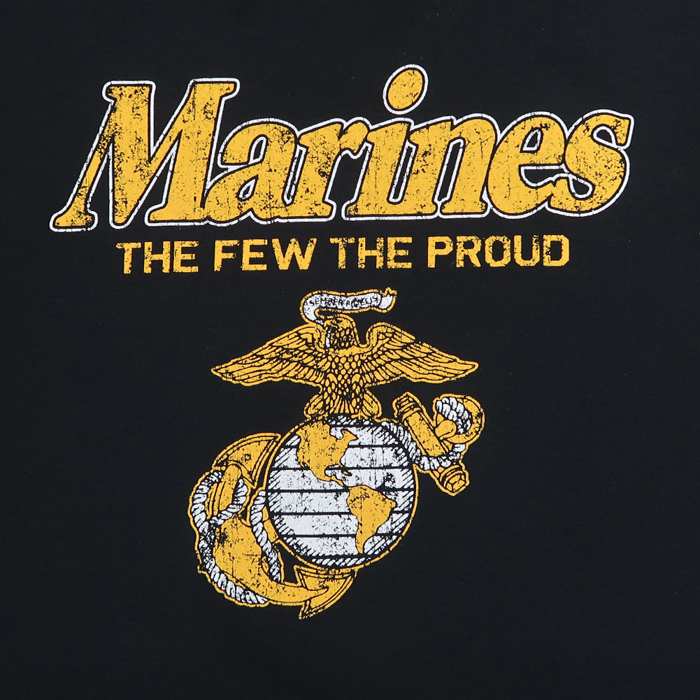 MARINES THE FEW THE PROUD FADED T-SHIRT (BLACK) 1