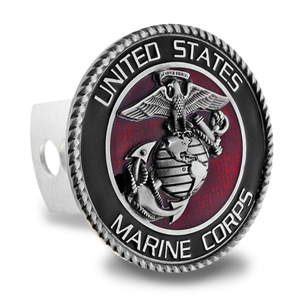 US Marine Corps V2 - Receiver Hitch Covers - Mad Taco Metal