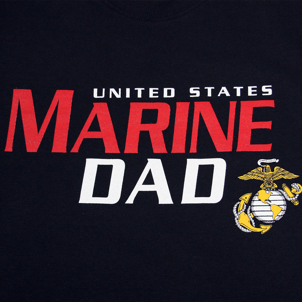 United States Marine Dad T-Shirt (Black)
