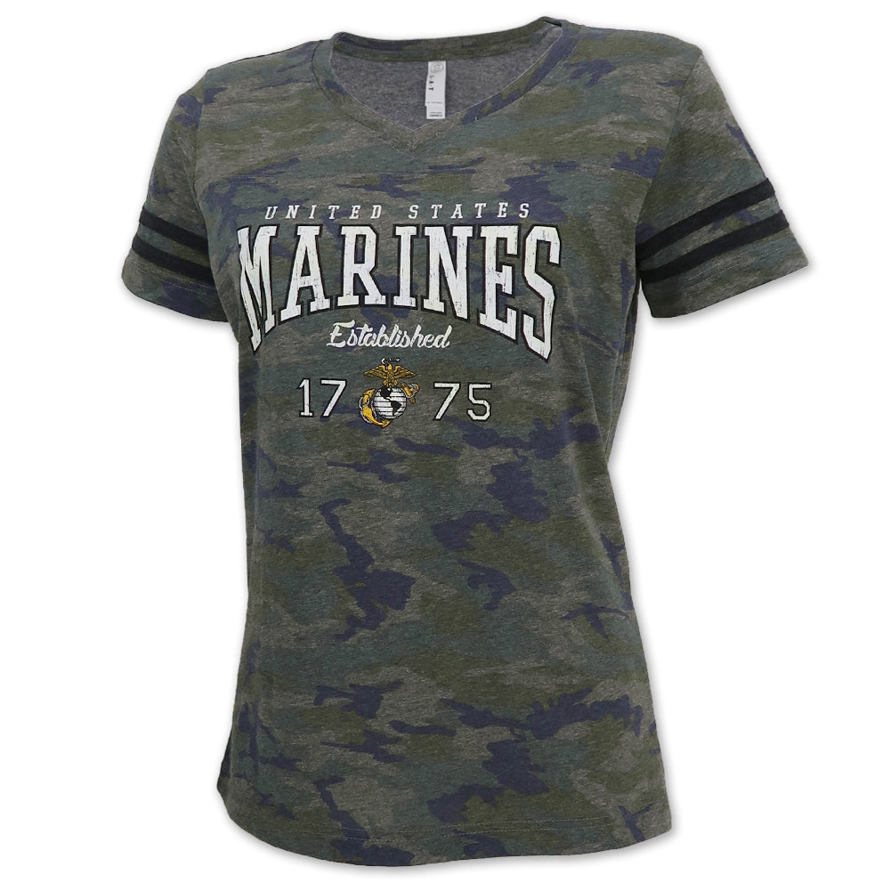 United States Marines Ladies Camo T-Shirt