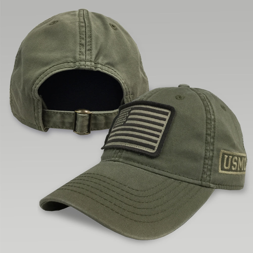 USMC Patch Flag Hat (Moss)